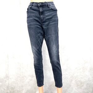 Hudson Super Skinny Jeans Black Ankle Cropped Style